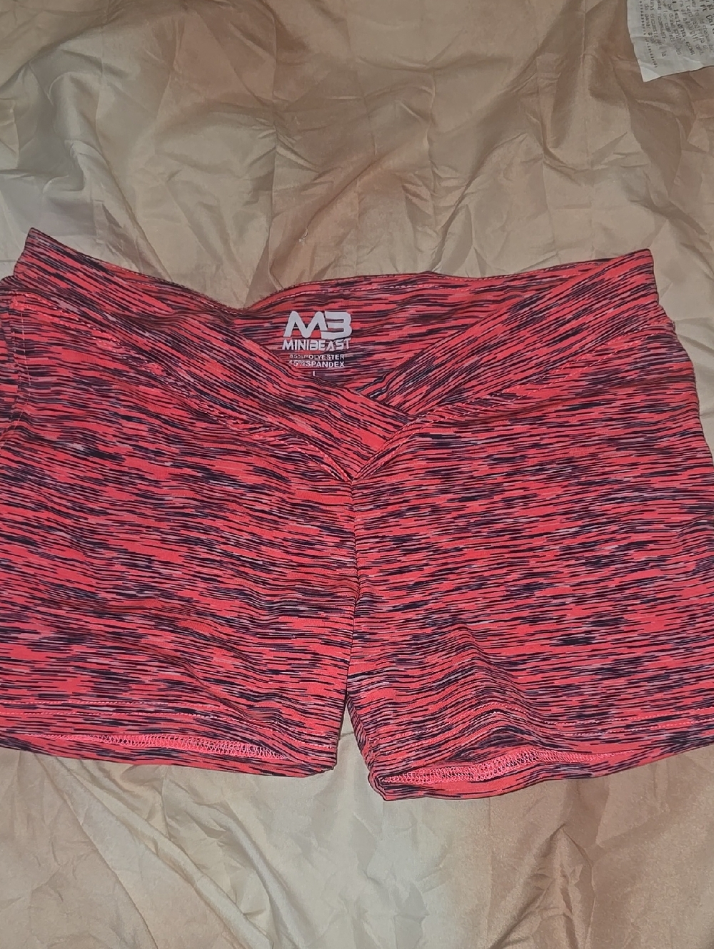 MINIBEAST Women's Coral Space-Dye Bike Shorts